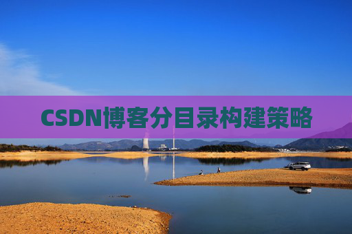 CSDN博客分目录构建策略